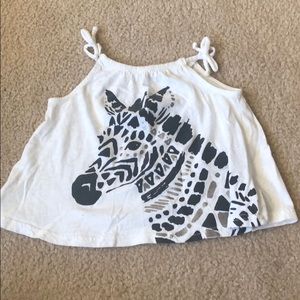 Zebra old navy tank